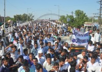 Jat society protests in barmer