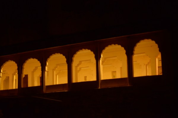 Mehrangadh fort enlightened on Sharad Purnima night