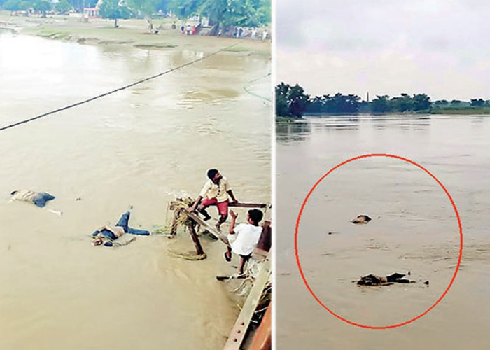 man drowned out in ganga river