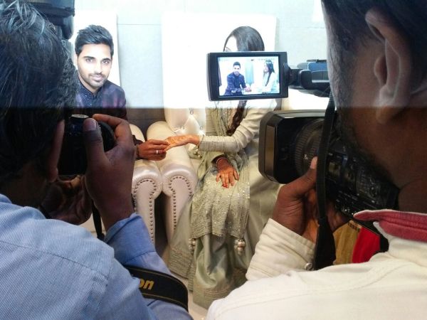 Ring ceremony of cricketer Bhuvneshwar kumar