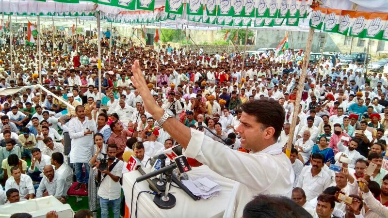sachin pilot at Kishan Nyay Yatra