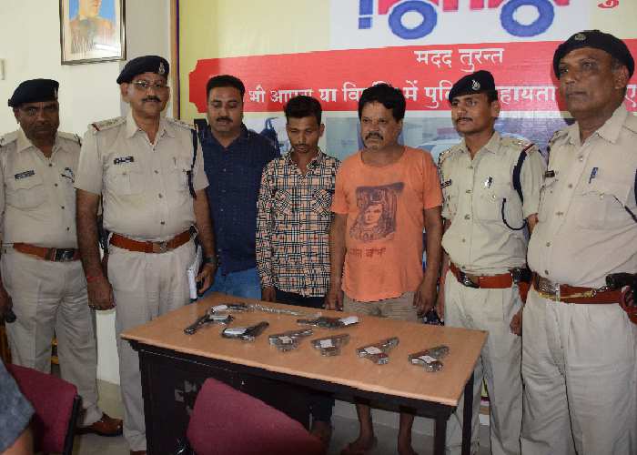 Police caught big consignment of arms