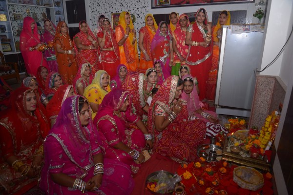 women celebrated Karwa chouth 2017