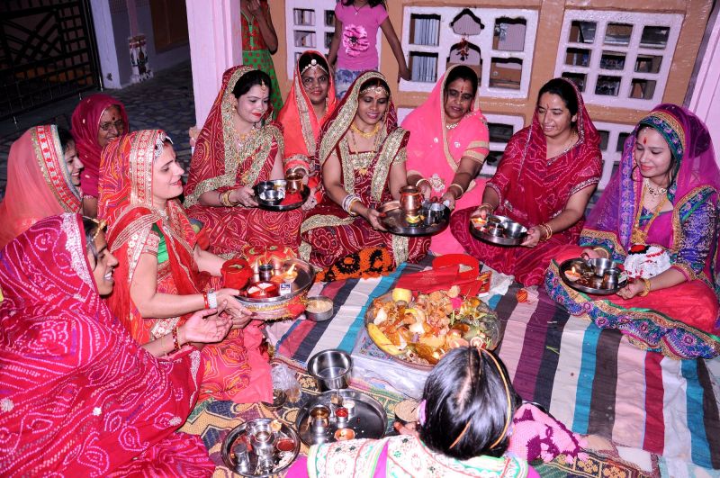 Wanted for long life of husband sought to worship Karwa Chauth