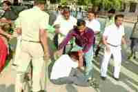 Controversy in driver and sweeper in Alwar