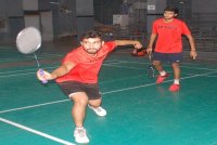 Rajasthan Senior State Badminton Championship 2017, Mix Team Semifinals, Final Bout, Kota, Kota Patrika, Kota Patrika News, Rajasthan Patrika, Sports in kota, Basketball competition