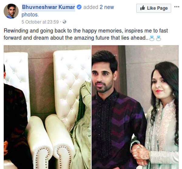 bhuvneshwar kumar and nupur nagar