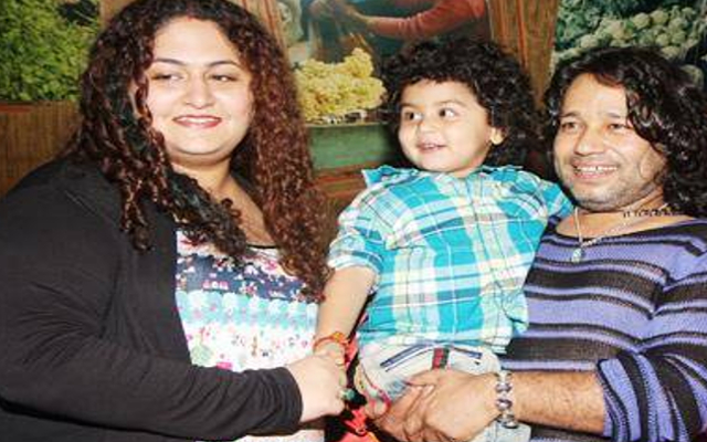 kailash kher and his family