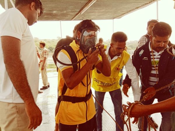 PICS: #live demo International Day for Disaster Reduction udaipur