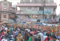 Rush in Market of Diwali Festival