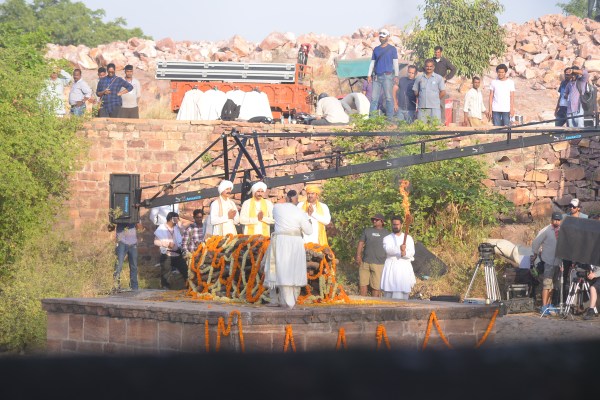 shooting of rani laxmi bai in jodhpur