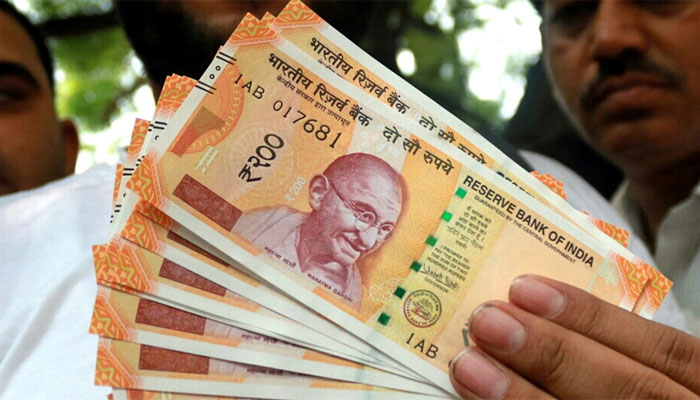  50 and 200 rupees being sold in Black
