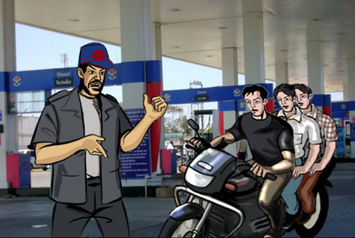 petrol pump in Baran, petrol pump loote in Baran, crime in baran, baran police, petrol pump robbery in baran, rajasthan patrika, kota patrika, patrika news, kota news