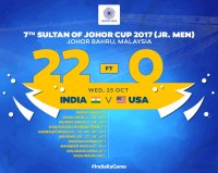 Indian junior hockey team sensational win over USA