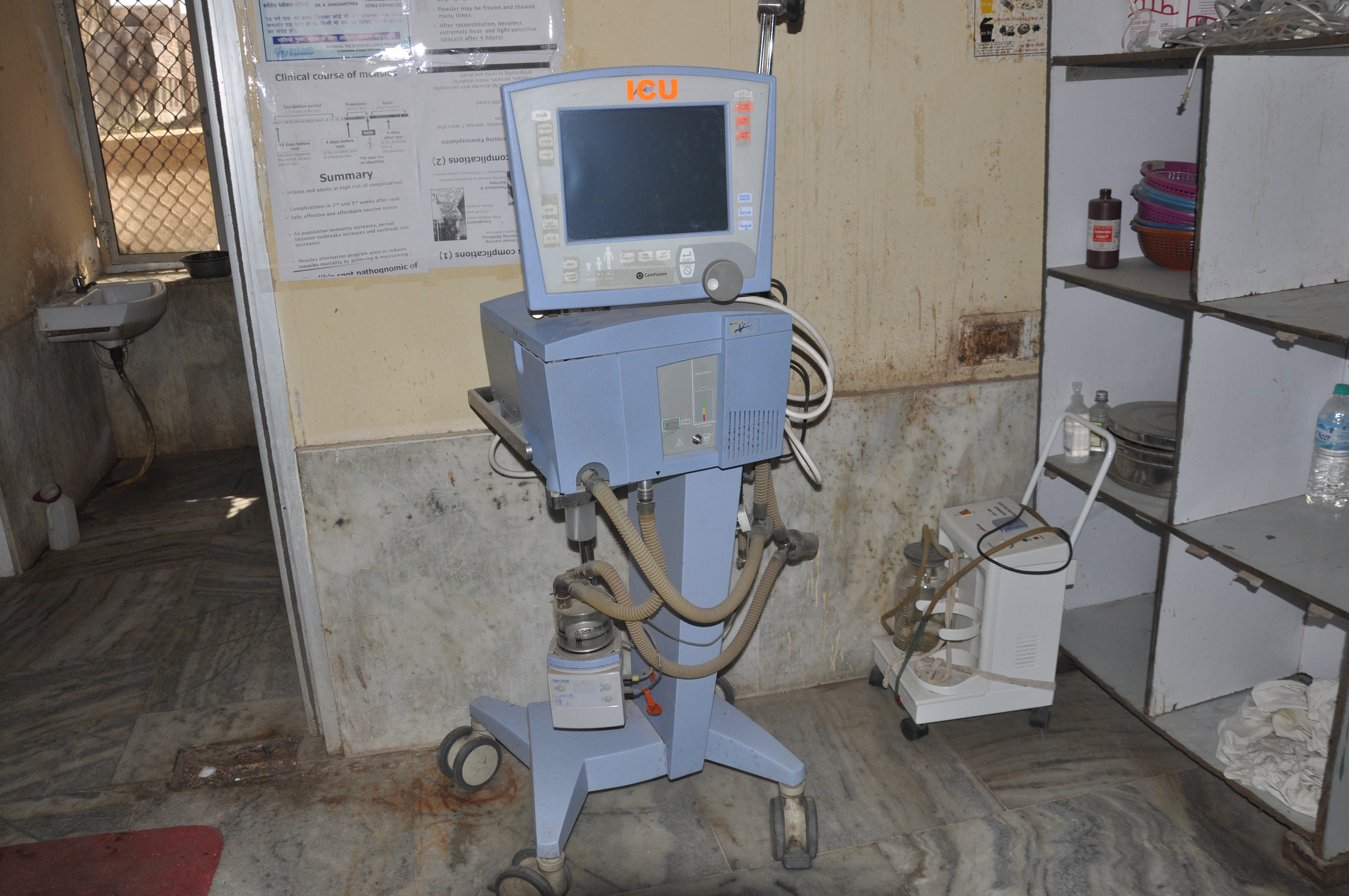 Run on machines and facilities in district hospital why