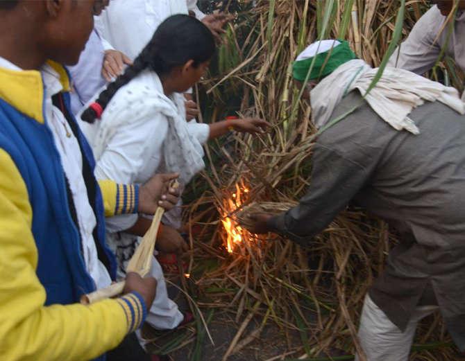 farmers protest