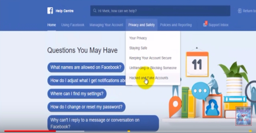 How to delete fake dacebook id