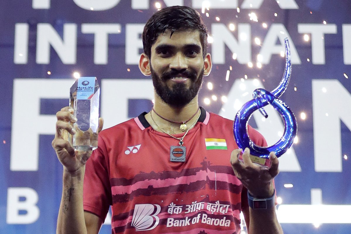 srikant wont the french open title