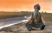 hindu sadhu meditating
