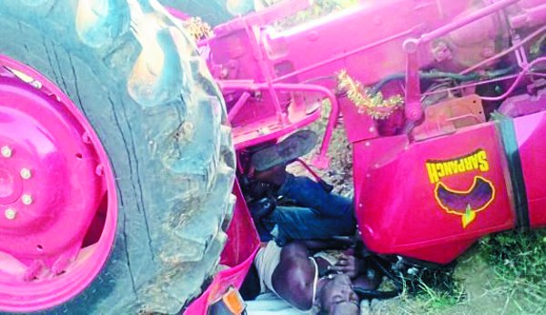 sidhi accident Death of two Farmer