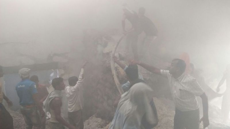 fire in cotton factory