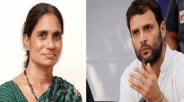 निर्भया की मां आशा देवी और कांग्रेस उपाध्यक्ष राहुल गांधी