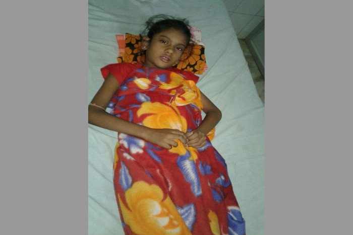 9 year old girl struggling to survive due to poor financial condition