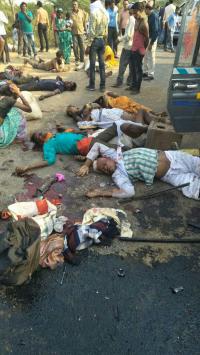 Death of 4 passengers in Road Accident