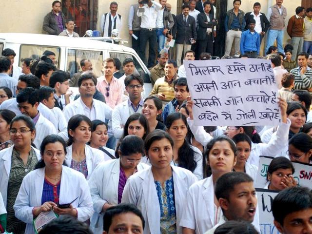doctors strike effect medical service in ajmer