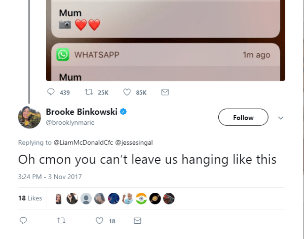 Mother sent pictures to son