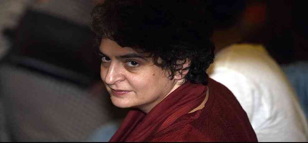 Priyanka Gandhi stared at BJP leaders for two hours in the plane