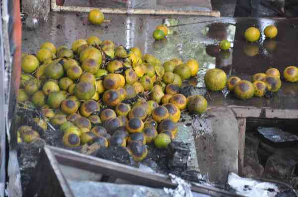fire in the BOB ATM chamber in Manasar intersection nagaur