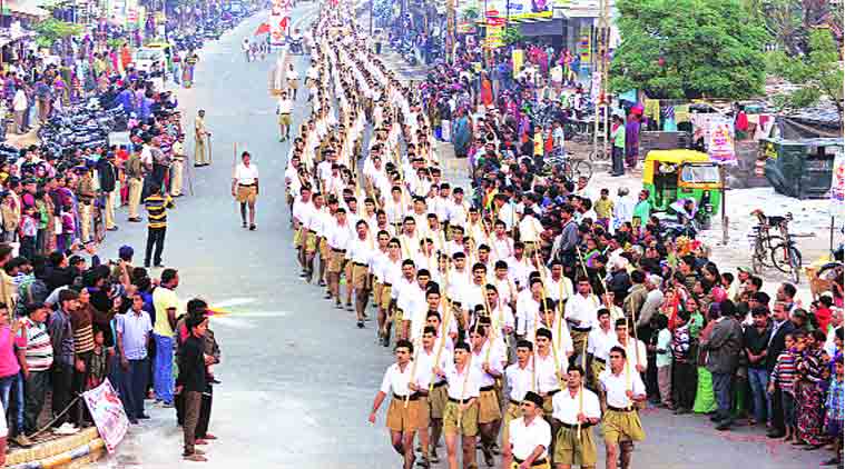 people saw discipline in Rss march past at pushkar
