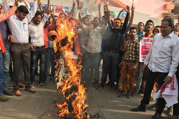 padmavati protest in jaipur