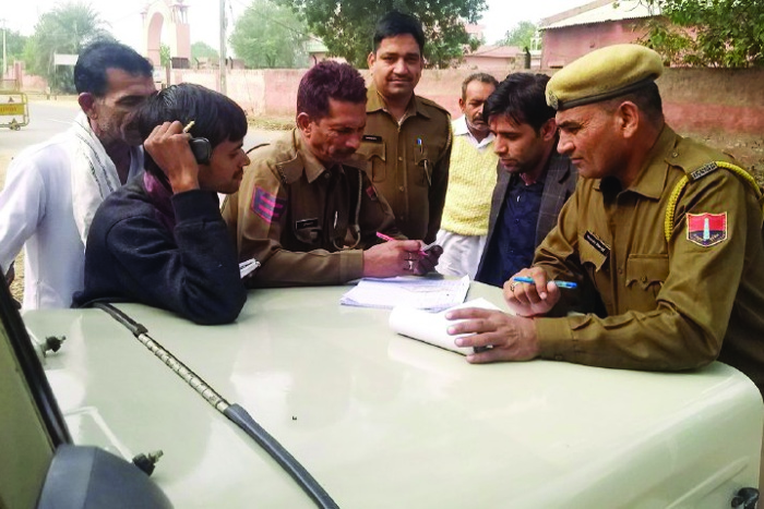 Blockade of police on Haryana border