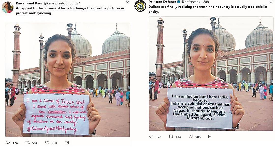 पाक रक्षा मंत्रालय ने भारत के खिलाफ पोस्ट की फोटोशॉप्ड तस्वीर, ट्विटर ने किया
अकाउंट सस्पेंड