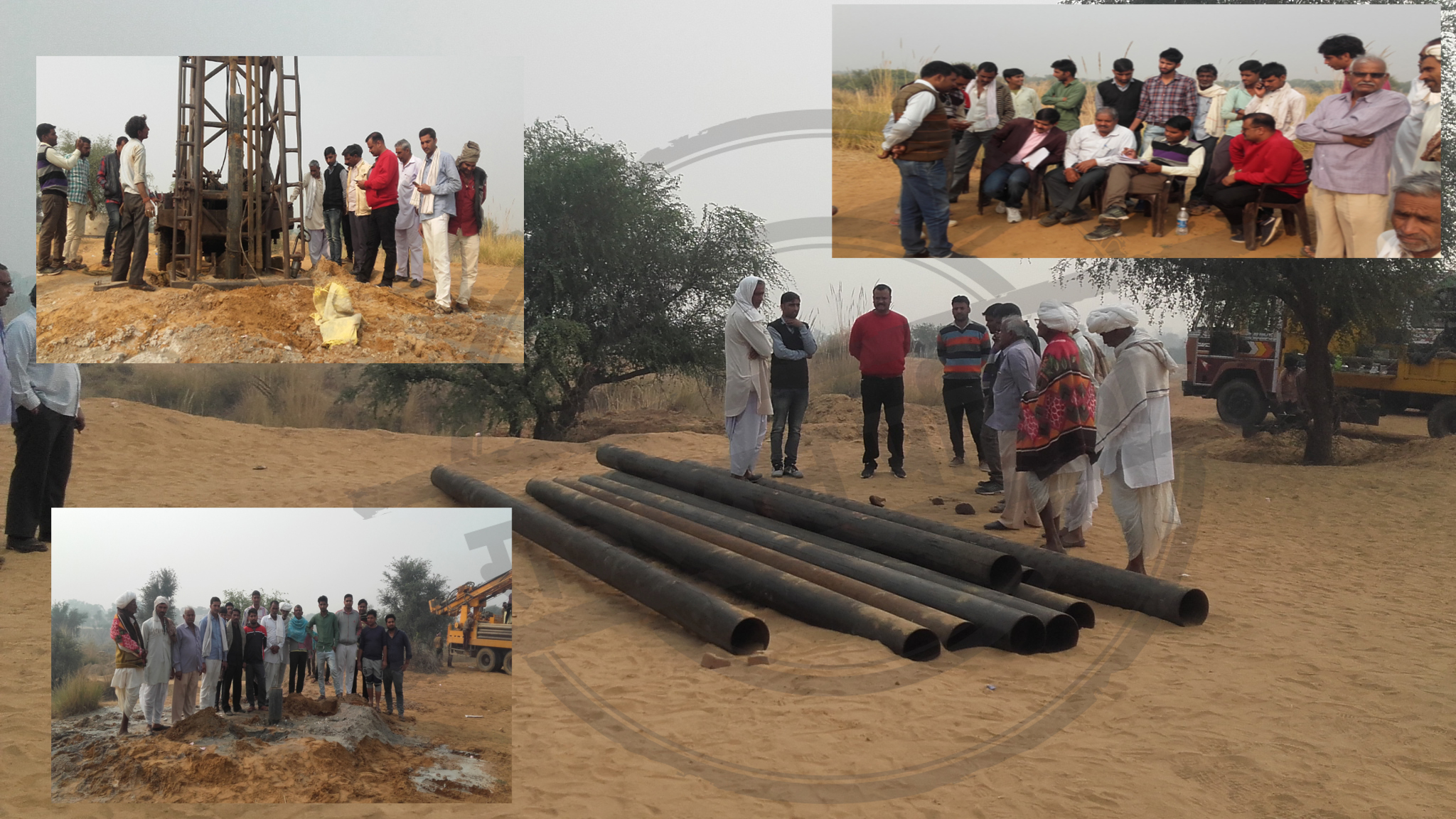 Poor pipe inserted in borewell 