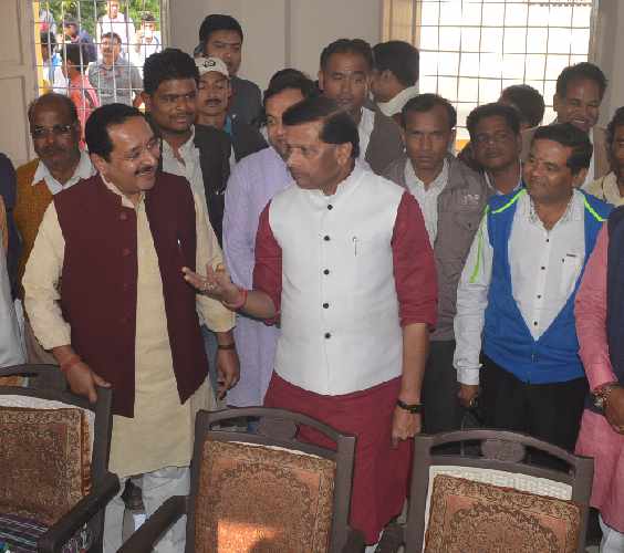 minister jaibhan singh pawaiya in sagar