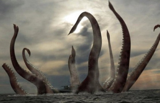 eight arms sea monster