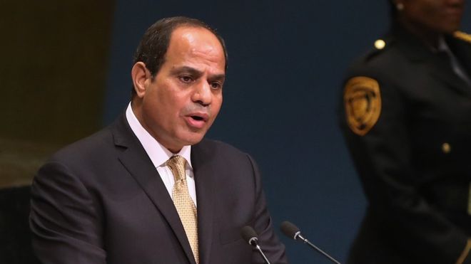Egyptian President said The response to the mosque will be answered