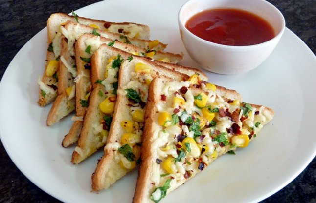 bread corn toast
