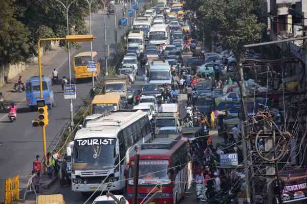 road jam images in udaipur