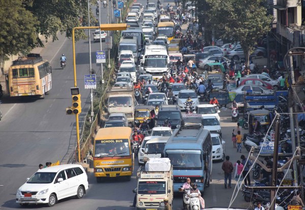 road jam images in udaipur