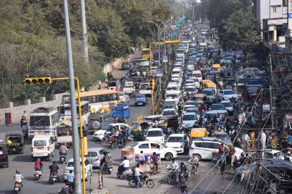 road jam images in udaipur