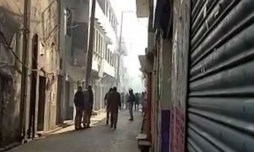 Firing stones in mainpuri