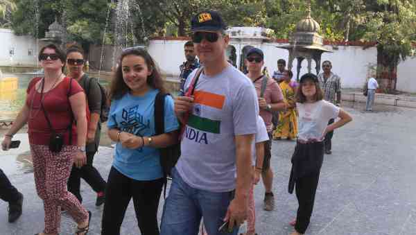 foreign tourists in udaipur