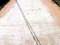 cracks on road, jhallara