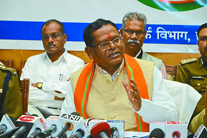 CG home minister Ramsewak Paikra