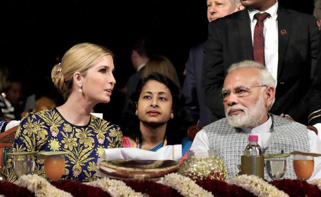 Narendra Modi and Ivanka Trump