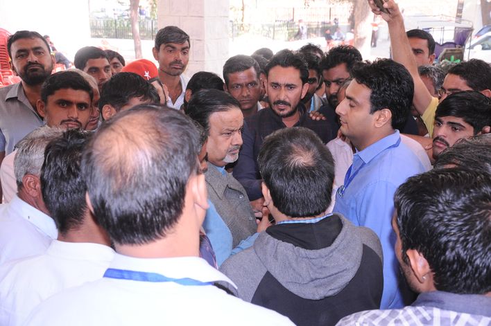 Applicants accuse of disturbances